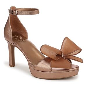 Naturalizer Always Rhinestone Bow Bronze Heels